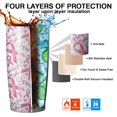 thumbnail image 7 of 20oz Tumblers Pink Breast Cancer Stainless Steel Vacuum Insulated Double Wall Travel Tumbler Cups Mug with Lid and Straw,Cleaning Brush for Cold & Hot Drinks, 7 of 7