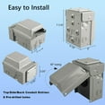 thumbnail image 3 of 15 Amp WRTR GFCI Power Outlet Box 125 Volt, Heavy Duty Lockable Weatherproof Outdoor Electrical Panel, Outdoor Receptacle for EV RV Generator Camper Trailer Motorhome, ETL Listed, 3 of 4