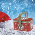 thumbnail image 6 of Luoshdecor Christmas Tin Box,Reusable Candy Favor Container with Handle Lid for Festive Storage Crafts 4.1 in, 6 of 6