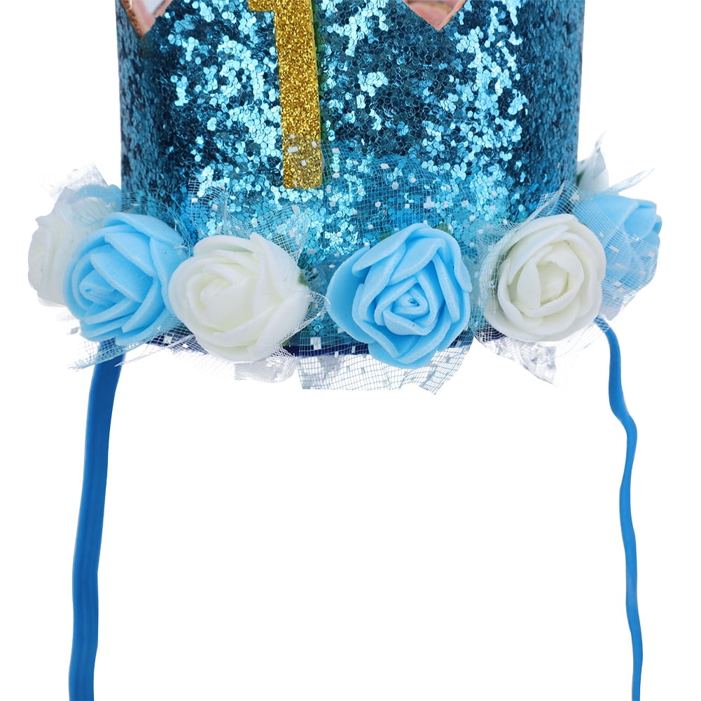Kit Décoration 1er Anniversaire Enfant - Couronne, Bannière, 20 Ballons Roses - Thème "1 An" - 4