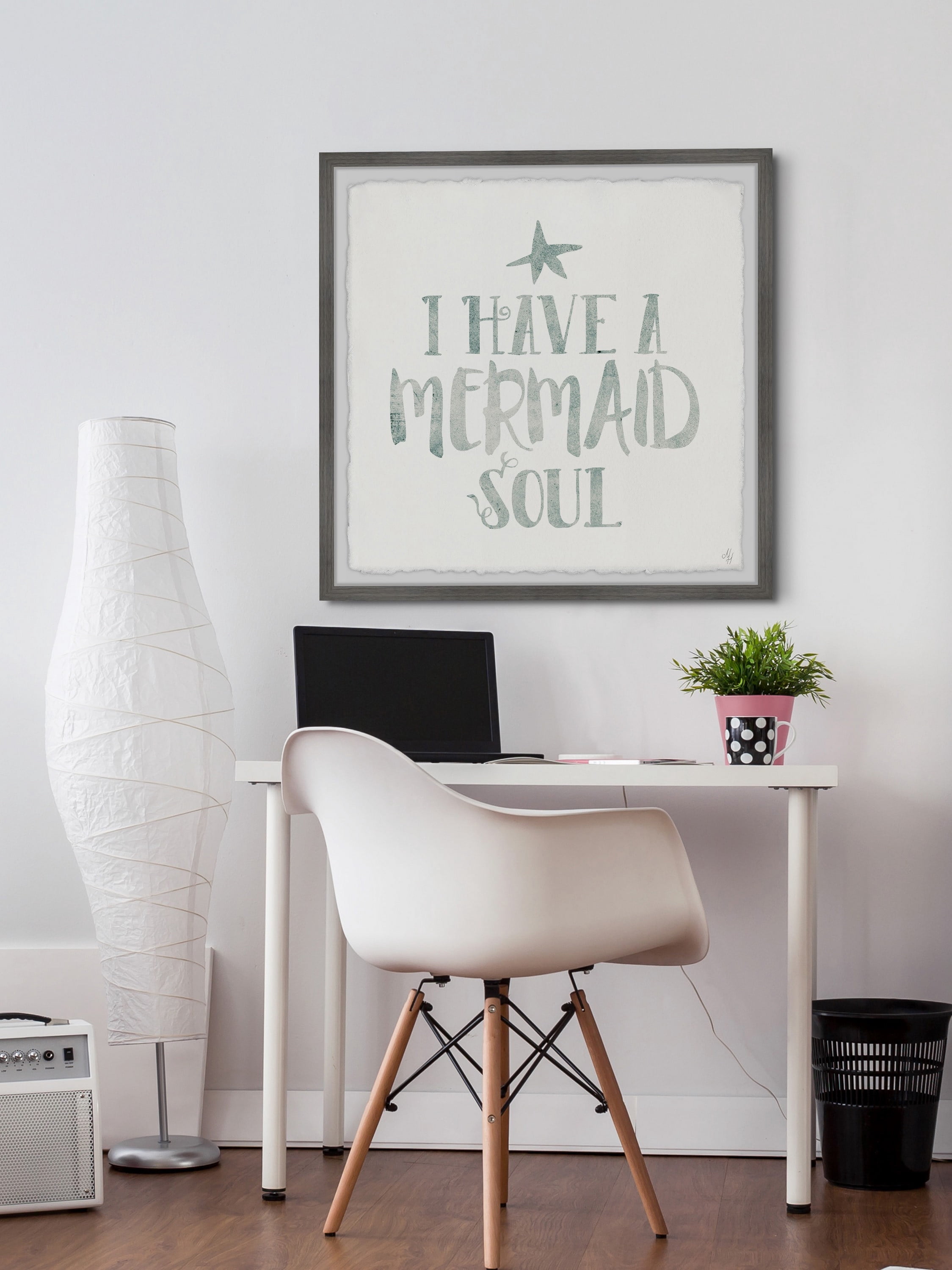 Marmont Hill Mermaid Soul Framed Wall Art, 12.00" x 1.50"