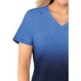 thumbnail image 3 of KOI Basics 1031PR Women's Cali Scrub Top X-Small Heather Galaxy Navy Ombre, 3 of 5
