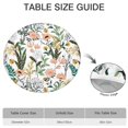 thumbnail image 6 of Round Picnic Table Cloth 100% Waterproof & Oil Proof, Elastic Fitted Table Cover for 45"-52" Round Tables, for Dining, Camping, Outdoor, 6 of 7