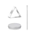 thumbnail image 1 of TIMIFIS Korean Sugar Candy Making Tools, Stainless Steel Cookies Cutters, Triangle Shaped Baking Mold for Cake, Candy, Biscuits, Baking Tool for Kitchen, 1 of 4