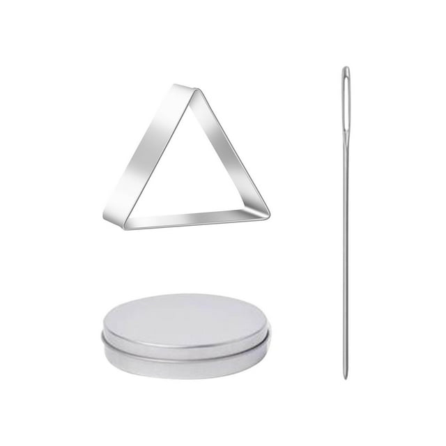 TIMIFIS Korean Sugar Candy Making Tools, Stainless Steel Cookies Cutters, Triangle Shaped Baking Mold for Cake, Candy, Biscuits, Baking Tool for Kitchen