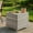 Grey, variant on CHTER Outdoor Side Table with Storage, 27-Gallon Patio Deck Box Outdoor Wicker Side Table for Poolside Balcony Storage Table (Grey, Square)