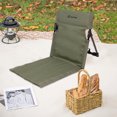 thumbnail image 4 of Cojín De Respaldo Para Acampar Cojín plegable para respaldo de camping, marco de aleación de aluminio, silla individual (verde militar) Tmvgtek Para Estrenar, 4 of 6