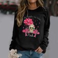 thumbnail image 2 of Sudaderas cortas con estampado de manga larga informal para mujer a la moda de pecho Fridja  ghj987+687, 2 of 8