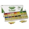 Crayola Hexagonal Non-Toxic Jumbo Oil Pastel Stick Classroom Pack, Assorted Colors, Set of 336