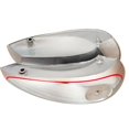 thumbnail image 3 of Petrol Fuel Gas Tank 4 Gallon Silver Painted Chrome BSA Gold Star, 3 of 3