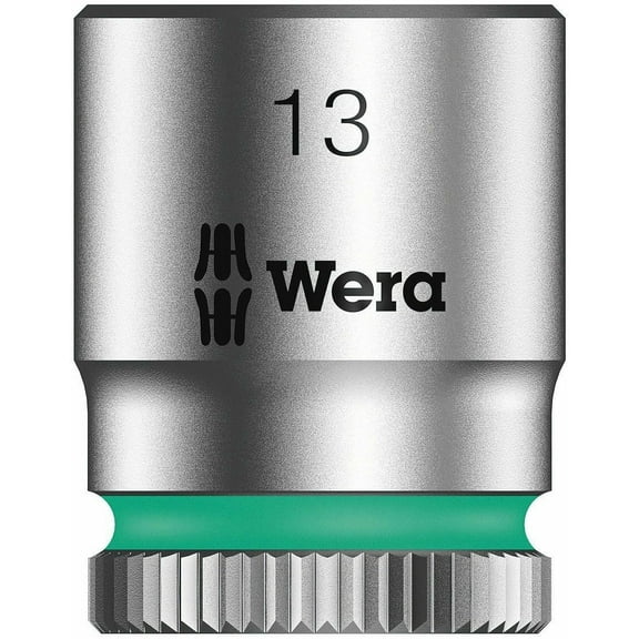 Wera 05003512001 Zyklop 8790 HMA 1/4" Socket, 13mm Hex Head