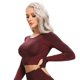 thumbnail image 1 of Top corto de Yoga sin costuras para mujer, Top de manga larga para Fitness, camisetas para correr, ropa deportiva de entrenamiento, ropa atlética, Top deportivo, 1 of 5