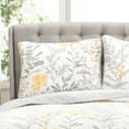 thumbnail image 7 of Lush Decor Aprile Soft Reversible Floral Quilt Set, 3 Piece Set, California King, Yellow & Gray-Beautiful Floral Bedding Set - California King Quilt - Spring Decor - Cottage & Farmhouse Bedroom Décor, 7 of 7