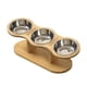 thumbnail image 1 of Comedero elevado para perros con soporte, comederos, dispensador de comida, platos para gatos, comedero para mascotas, elevado para gatitos, perros y cuenco de plata, 1 of 8
