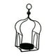 thumbnail image 3 of Candelabro de metal con forma de farol para velas, soporte colgante para velas, regalo decorativo para cumpleaños Negro, 3 of 9