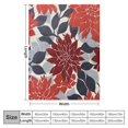 ALEPADNF Flowers Print Flannel Throw Blanket, All Seasons Hand/Machine