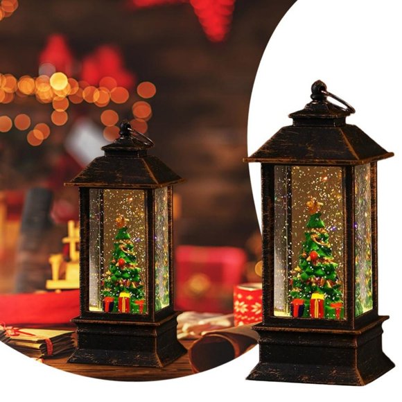 Veilleuse Décorative 50 ml Festive Maison de Table Thème des Fêtes Lueur Chaude Durable Légère en Plastique pour Chambre Étagères Salon Manteaux de Cheminée