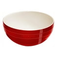 thumbnail image 4 of STAUB Ceramique 2 Piece Ceramic Large Mixing Bowl Set, Cherry, 4 of 7