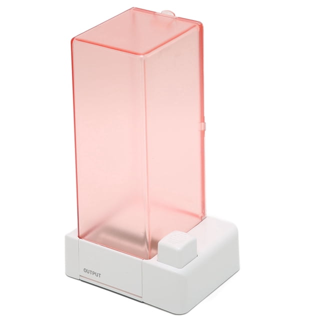 Support de Coton Automatique, Boîte de Rangement de Coton Automatique Transparente Aspect Rose Bas Antidérapant pour Coton
