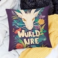 thumbnail image 2 of SHANXI  Pillow Covers We're All Mad Here Funny Art Decor Throw Pillow Covers Cases for Couch Sofa Bed Home Decor 20x20in, 2 of 5