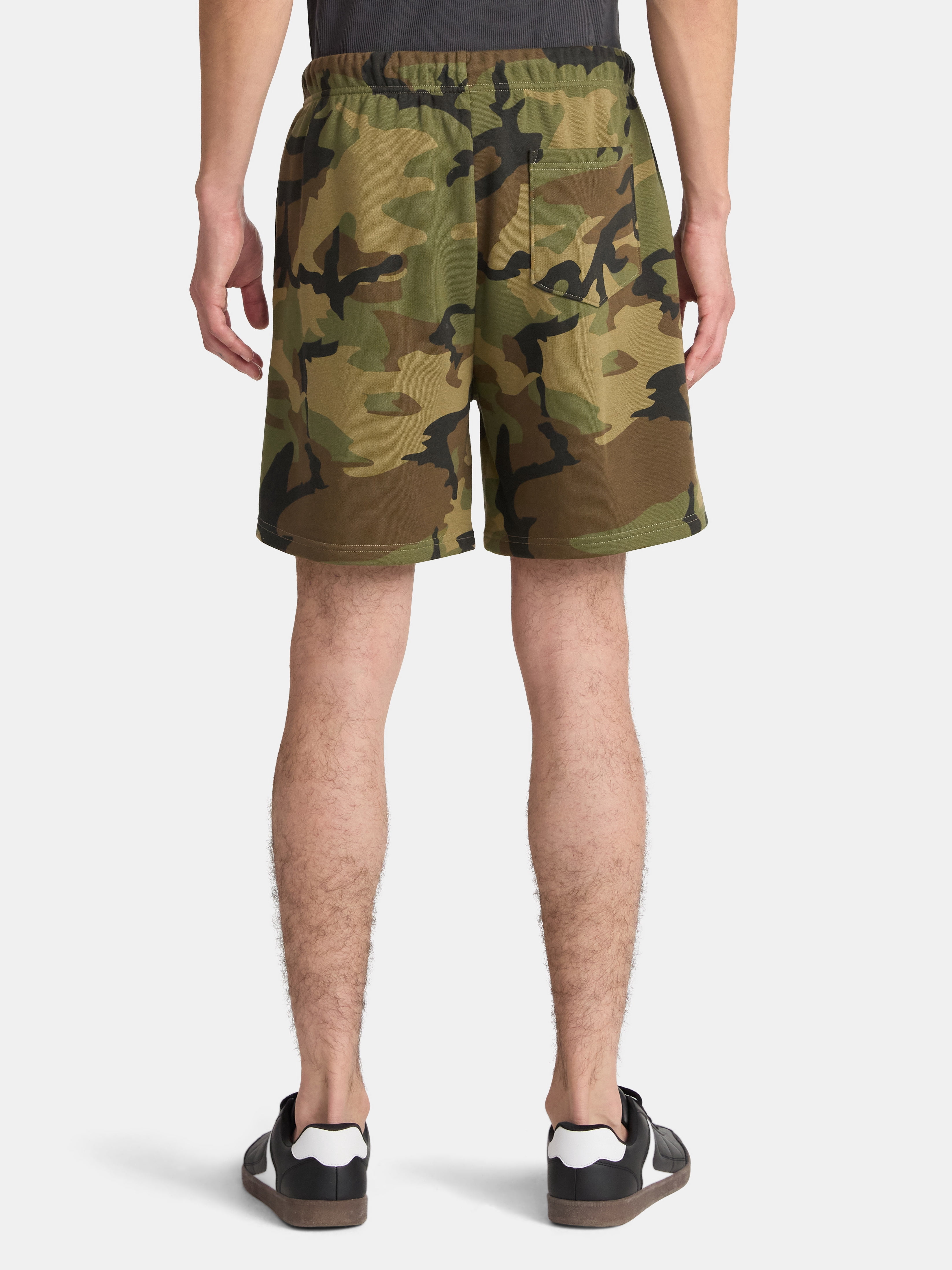 No Boundaries Soft Fleece Jogger Shorts, 6" Inseam, Men's and Big Men's