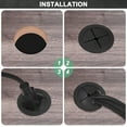 thumbnail image 5 of Uxcell 4-Pack Rubber Grommets for Wiring 25mm Desk Hole Grommet for Cables, 5 of 7