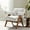 Ivory Fabric, variant on Modway Lyra Fabric Armchair in Light Gray Fabric