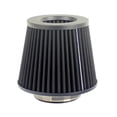 thumbnail image 2 of ziyahi Car Air Filter Universal 3 Inch High Power Sport Modification Fitting Mesh Cone Filters Non-woven Fabric Rustproof Cartridge Modification Fitting Black, 2 of 9