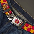 thumbnail image 2 of The Wizarding World of Harry Potter Belt, Seatbelt Buckle Belt, Gryffindor Crest Potter 07 Checker Gold Red, Youth 22 to 32 Inches, 2 of 9