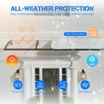 thumbnail image 3 of Window Door Awning Canopy with Large Sink, Polycarbonate Window Awnings Canopy UV Rain Cover Front Door Eaves Canopy Awnings For Patio Waterproof Window Awning, 3 of 8