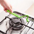 thumbnail image 1 of Langgg Color random Home Hotel Bathroom Kitchen V Shape Brush Toilt Rim Easy Clean Corner Brush Curved Handle, 1 of 9