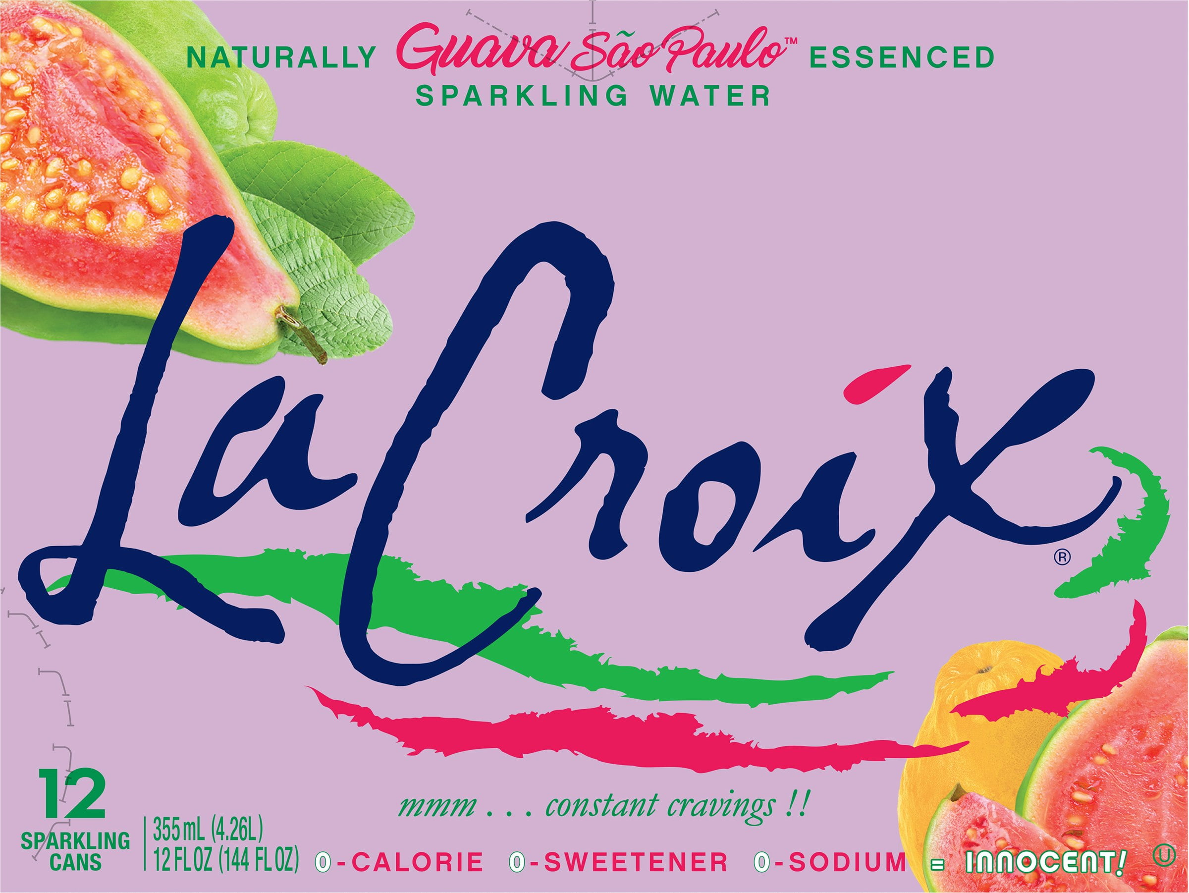 La Croix Sparkling Water Guava 12-Pack 144 fl oz (Pack of 2)