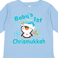 thumbnail image 4 of Inktastic Baby's 1st Chrismukkah with Cute Baby Penguin and Snowflakes Boys or Girls Long Sleeve Toddler T-Shirt, 4 of 5