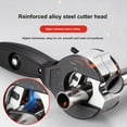 thumbnail image 2 of Probabilityi Ratcheting Pipe Cutter, 2025 2 in 1 Close Quarters Tube Compact Cutter, Adjustable Ratchet Type Pipe Cutter, for Home Working, Plastic Hose, Exhaust PVC, Soft Metals(6-23mm), 2 of 7
