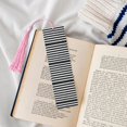 thumbnail image 4 of Kdxio Black And White Stripes Print Metal Tassel Bookmarks,Perfect Gift for Art Lovers and Bookworms Metal Bookmarks for Women, 4 of 8