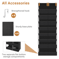 thumbnail image 3 of VOZOGO Over the Door Shoe Organizer, 8-Tier Clear Pockets Hanging Shoe Storage for Room, Fits Sneakers Boots Heels, Black, 3 of 5