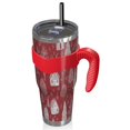 thumbnail image 2 of 40oz Tumbler,Red Christmas Village Pattern Insulated Tumblers with Removable Handle,Stainless Steel Double Vacuum Coffee Tumbler Cup with Straw for Home,Office,Travel,Party, 2 of 5