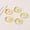 4# Yellowish Gold & Clear, variant on 10pcs 15mm Flower Petal Crystal Glass Loose Pendants Beads Jewelry Making DIY-11# Opaque Orange & Pink