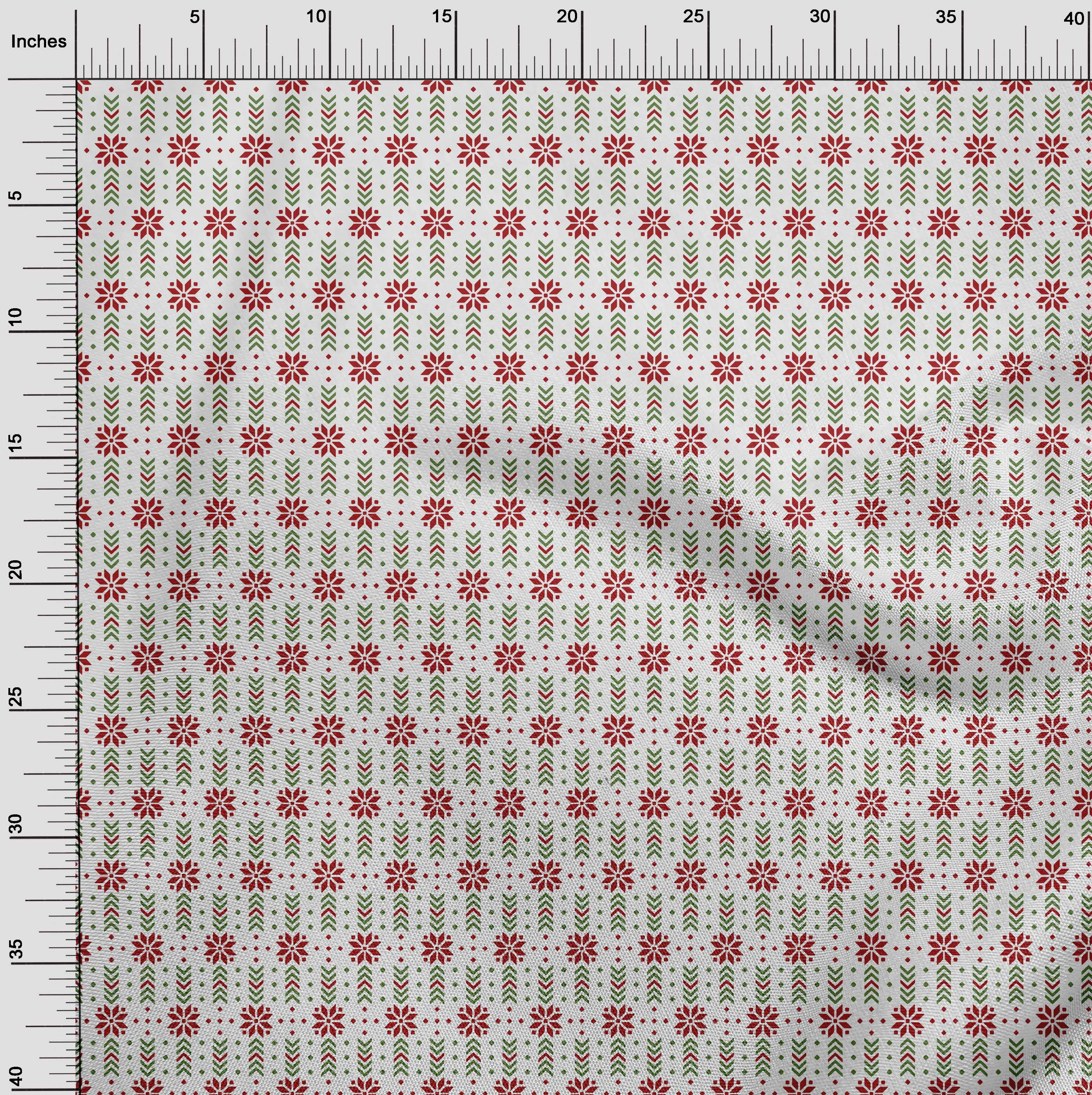 oneOone Cotton Jersey Red Fabric Christmas Dress Material Fabric Print Fabric By The Yard 58 Inch Wide