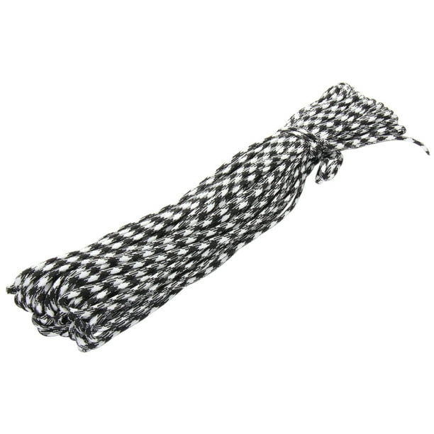 Cuerda Paracaídas para Campaña Paracord 550 100 Pies Manualidades Color Blanco Y