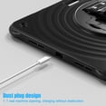 thumbnail image 3 of for iPad Air 11" 2025/2024 Case, Durable Protection Case with Rotate Stand, Portable Hand Strap & Shoulder Strap Pencil Holder, Case for iPad Pro 11" 2022/2021/2020/2018/iPad Air 5th/4th, Black, 3 of 18