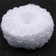 thumbnail image 3 of Zhuge 6 piezas de soportes para ramos de flores de espuma con asa para ramo de flores con collar de encaje para novias, flores frescas de seda, decoración de boda (blanco), 3 of 5