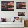 thumbnail image 4 of Designart "violet Toronto By Night" City Toronto Print on Natural Pine Wood, 4 of 5