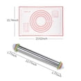 thumbnail image 3 of Labymos Adjustable Rolling Pins Silicone Pastry Mat for Baking Pizza Dough Pie Pastries Cookies Pasta, 3 of 7