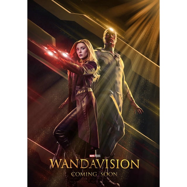 Pintura de póster de la serie de superhéroes Wanda y Vision 30x42 cm