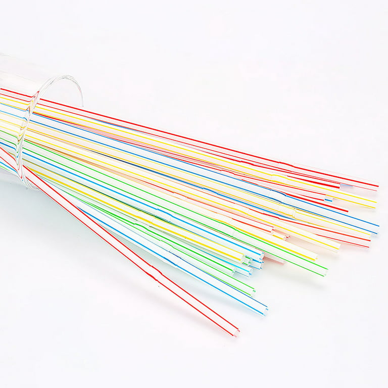Shldybc Flexible Disposable Plastic Drinking Straws, 24pcs Easter