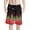 Christmas Music Theme, variant on Banana Palm Tree Print Men's Swim Trunks, Drawstring Men's Swim Board Shorts Personalized Lightweight Men's Board Shorts for Pool Beach
