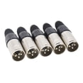 thumbnail image 3 of 10Pcs 3 Pin XLR Solder Type Connector 5 Male + 5 Female Plug Cable Connector Microphone Audio Socket, 3 of 6