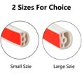 thumbnail image 2 of TOP-MAX Self-Adhesive Silica Gel Door Sealing Flexible Strip Multi-Layer Soundproof Design for Home Office Hotel (Large White), 2 of 8