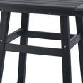 thumbnail image 5 of Costaelm 30" Square Outdoor Patio Counter High Bistro Bar Table With Umbrella Hole, All-Weather Patio Bar Table , Black, 5 of 9